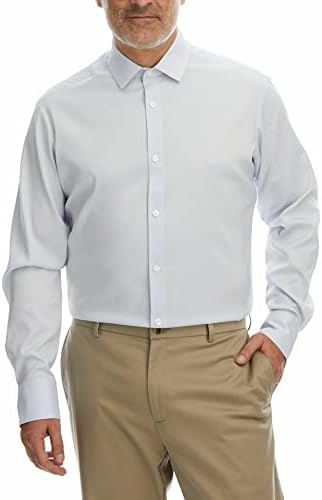 kirkland mens dress shirts Amazon.com: Kirkland Signature Men's Traditional Fit Dress Shirt (Lavender  (Check), 17.5 x 34/35) : Clothing, Shoes & Jewelry