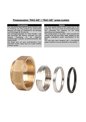 1“ x PE 32 Klemmverbinder für PE Rohr I Messing I PE Rohr Verschraubung I Klemmverbinder I Steckverbinder I Steckmuffe I… – Bild 4