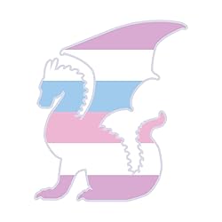 Dark Spark Decals LGBT Pride Bigender Flag Dragon