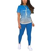 Nimsruc Biker Short Sets Women 2 Piece Outfits Summer Short Sleeve Jogger Tracksuit