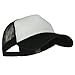 e4Hats.com Big Foam Mesh Truck Cap - White Black OSFM