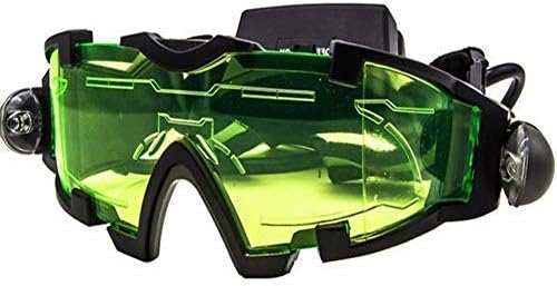 Adjustable Elastic Band Military Night Vision Goggles with Flip-Out LED Light for Night Activities