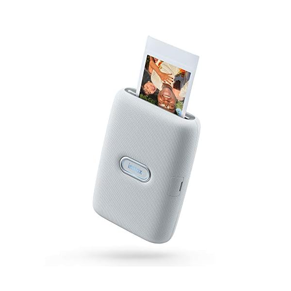 INSTAX Link Smartphone Printer, Ash White & Mini Instant Film, 5X 10 Blatt (50 Blatt), Weiß – Bild 3