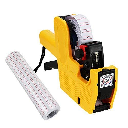 MX-5500 8 Digits Price Tag Gun 5000 White Labels + 1 Ink - Thumbnail 4