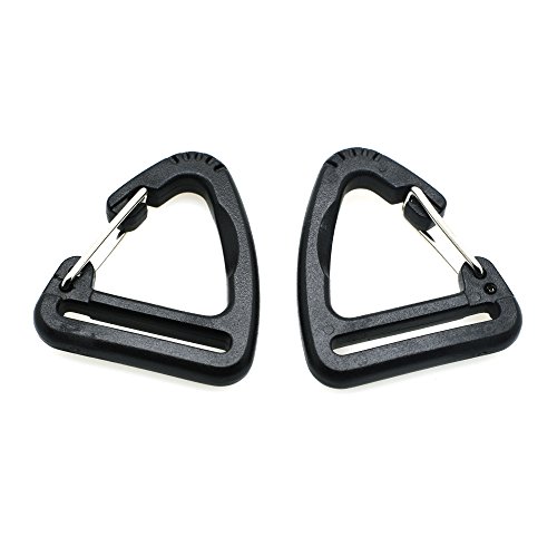 image for sacoora 15pcs/pack 1'' Plastic Buckles Hook Climbing Carabiner Hanging