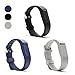 Hotodeal 3PCS Replacement Bands Compatible with Fitbit Flex,Colorful Band Design with Adjustable Metal Clasp,Fashion Silicone Wristband Accessory, Pack of 3