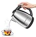 Electric Kettle - Rapid Boil & Cordless - by Mixpresso Coffee (Stainless Steel)