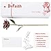 DEFAITH 24K Gold Dipped Rose Gifts, Best Wedding Anniversary Valentines Day Love Gift for Her Wife Girlfriend Spouse, Purple with Stand