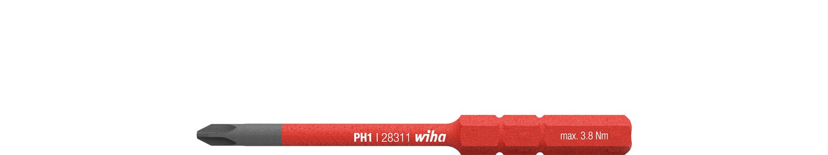 Wiha slimBit Electric PH1 x 75 mm, Red, (2831111)