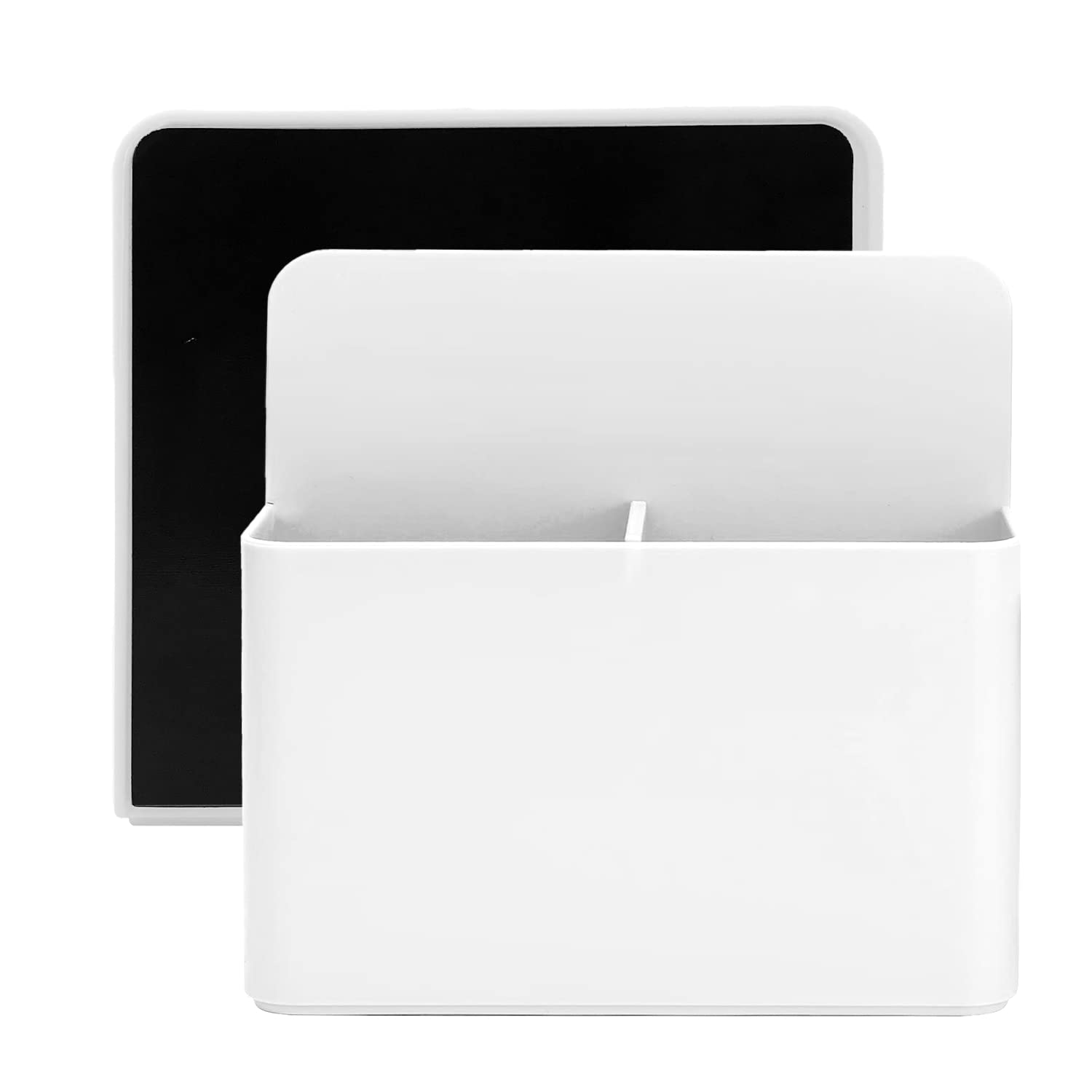 REEKNOKOL Magnetic Marker Holder, Whiteboard Magnetic Pen Holder Dry Erase Marker Holder for Whiteboard, Fridge, Refrigerator, Locker, Office, Home and School (White)