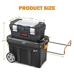 DNA MOTORING 2-Tier Stackable Separate Hand Case