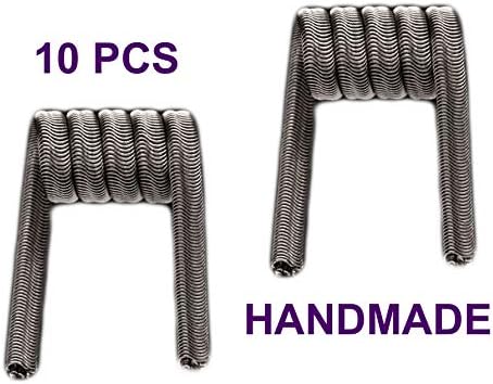 Handmade Pre Built Alien Fused Clapton - Household Wire Usage - 3x0.3 NiCr + 0.1NiCr - 10 Pieces (3x0.3 NiCr over 0.1NiCr)