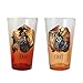 JUST FUNKY Dungeons and Dragons Pint Glass,Beer Glass, Drinking Glass, FAIL& CRIT Set of 2, 16oz
