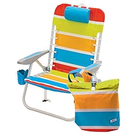 Rio Brands Beach Lace-Up Suspension Folding Beach Chair with Removable Storage Pack 415fKbCZMHL