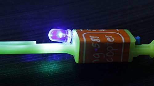 Fulgamo Amazing Arrow Rocket Helicopter With LED Light.Flying Toy with Elastic Powered Slingshot-20Pack - Thumbnail 4