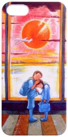 Amazon Jimmyイラスト アートiphone 5 5s ケース 夕日と別れと涙 ケース カバー 通販