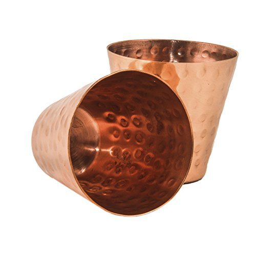 GoCraft Copper Shot Glasses (Set of 2) – 2 oz Moscow Mule Glasses, Ideal for Tequila, Vodka, Spirits, and Cocktails – Durable, Stylish Design for Parties, Gifts, Home Bar, and Entertaining