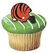 NFL Cincinnati Bengals Football Helmet Cupcake Rings - 24 pcs