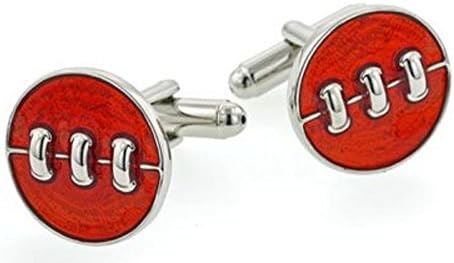 Red Enamel Laces Style Cufflinks