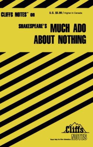 Amazon.com: CliffsNotes on Shakespeare's Much Ado About Nothing ...