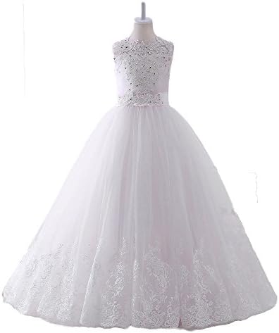 Lisa Lace Princess Flower Girl Dresses Ball Gown Holy First Communion Dresses LS231