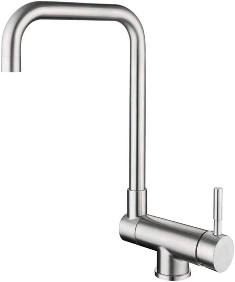 YUHT Acero Inoxidable 304 Color primario Cepillado Grifos de Cocina sin