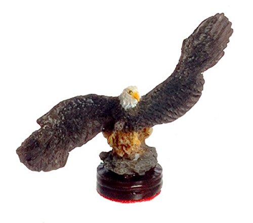 Falcon Miniatures Dollhouse Miniature Eagle Statue in Resin