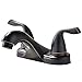 VAPSINT Modern Two Handle Oil Rubbed Bronze Lavatory Vanity Basin Bathroom Faucet,Hot And Cold Water Mixer Faucet For Bathroom