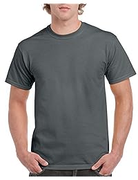 Gildan pack por 2 playeras de manga corta, de algodón, clásicas, para hombre.