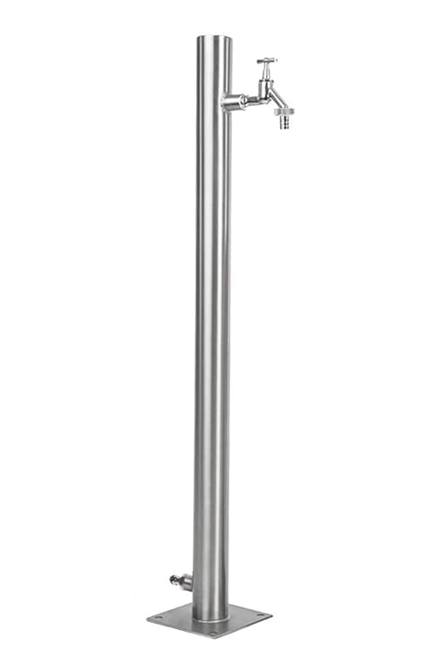 KTC Tec Wassersäule SRG 650 mm Edelstahl V2A Bewässerung Zapfstelle Zapfsäule Gartenschlauch Spender