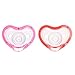 Munchkin Latch Lightweight Pacifier, Red/Pink, 0+ Months, 2 Count