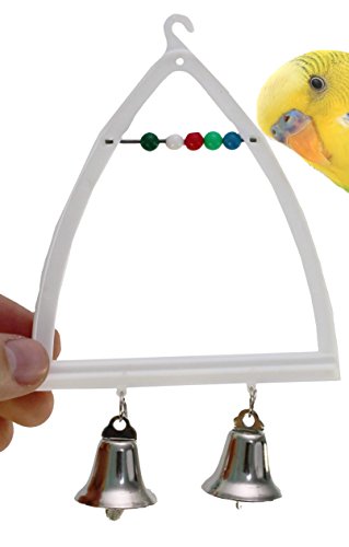 Bonka Bird Toys 36505 COUNT SWING cockatiel parakeet finch toy canary cages budgie (White)