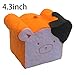 Trasfit 4.3” Jumbo Slow Rising Squishy Charms Bear of Bread, Kawaii Food Hand Pillow Toy Stress Relief Toy