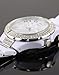 GUESS Women's W13564L1 White Plastic Band And Case Gem Accents Watch