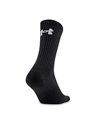 Under Armour Calcetines de algodón 2.0 para hombre, 6 pares