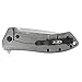 Zero Tolerance Rexford KVT Titanium Folding Knife (0801TI), 3.5-inch Powdered Stainless Steel Modified Drop-Point Blade, KVT Ball-Bearing Opening System, Todd Rexford Collaboration, 5.6 oz