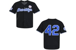 Madjus Youth Black Legend 42 Button Down Jersey Boys Hip Hop Baseball Jersey Stitched