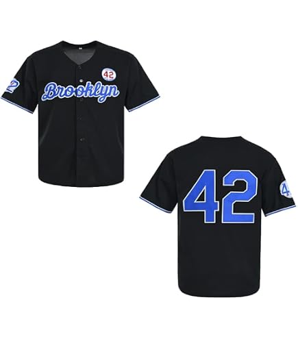 Amazon.com: Youth Black Legend Baseball Jersey #42 Vintage