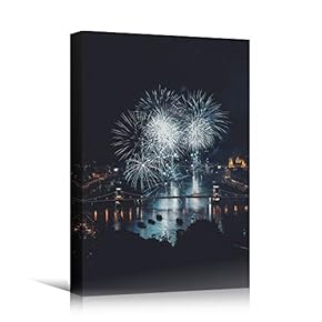 signwin Canvas Wall Art Building Cityscape Cityscape Colorful...