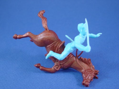 Marx Blue and Gray Playset Commemorative Reissue Union Falling Horse and Rider