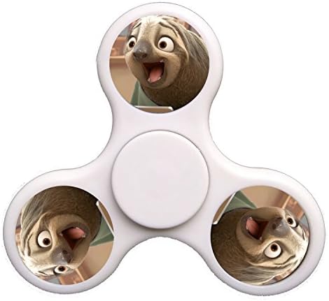 GGGfight-For Sloth Fidget Spinner High Speed Bearing ADHD Focus Anxiety Relief Toys for Children and Adults-white