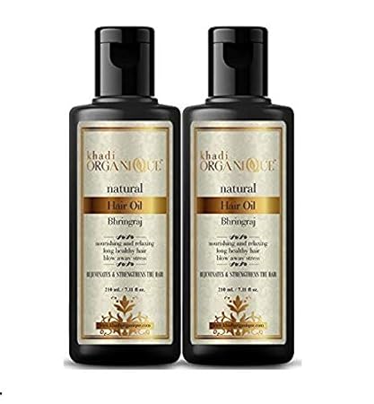 Khadi Organique Bhringraj Hair Oil pack of 2