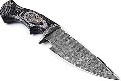 Damascus steel Fixed Blade Hunting Knife Camping