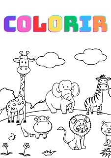 Livro Arco-Íris na Fazenda : Uma Aventura Colorida pelos Animais do Mundo Colorir ficou cada dia mais divertido