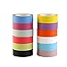 NUOLUX 12 Rolls Washi Tape Rainbow Decorative Tape 15mm x 10m
