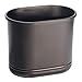 InterDesign Olivia Oval Wastebasket Trash Can-Great for Hotels, Restaurants, Offices - Bronze