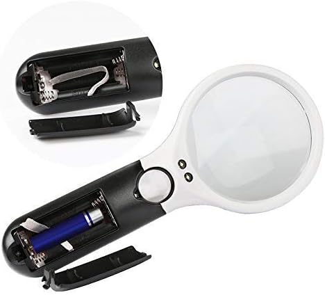 magnifying glass with light for reading books
