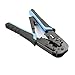 Ealona Ethernet Crimp Tool,Cat5 Cat5e Cat6 Crimping for UTP 8P/RJ45 and 6P/RJ12 4P/RJ11 connectors Crimp, Cut, Strip Tool,Professional Network Crimper Cutter Stripper, Network Wire Strippe