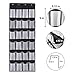 Kootek 2 Pack Over The Door Shoe Organizers, Mesh Shoe Holder 24 Pockets Hanging Shoes Organizer Compartment Storage with 8 Door Hooks for Bedroom Closet Bathroom 59 x 21.6 in (Black&White, 2)