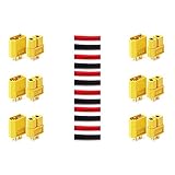 LHI 6 Pairs XT-60 XT60 Male Female Bullet Connectors Plugs For RC Lipo Battery